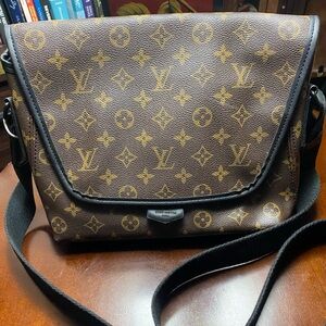 Brown Messenger unisex crossbody Bag